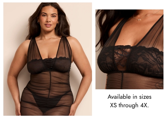 Available in sizes XS through 4X.
