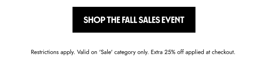 Restrictions apply. Valid on Sale category only. Extra 25 percent off applied at checkout. 
