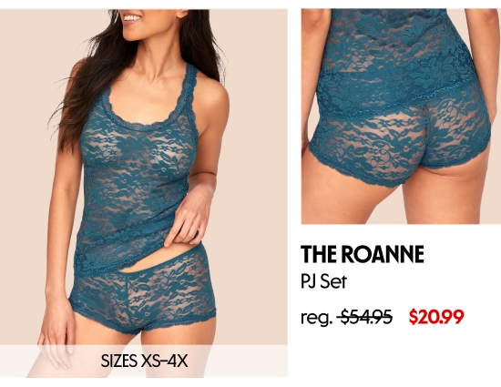 The Roanne Pj set 20.99 dollars. SIZES XS–4X
