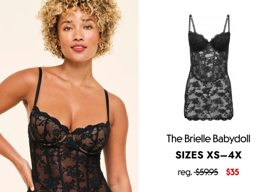 The Brielle Babydoll. SIZES XS–4X, 35 dollars