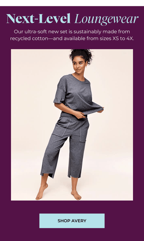 Next Level Loungewear - Our ultra-soft new set is sustainably made from recycled cotton-and available from sizes XS to 4X