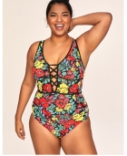 Andressa Floral Black Plus