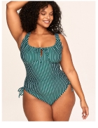 Natasha Stripe Green Plus