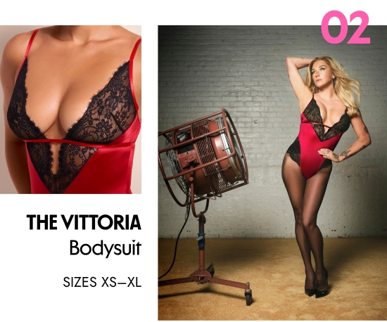 The Vittoria Bodysuit. SIZES XS–XL