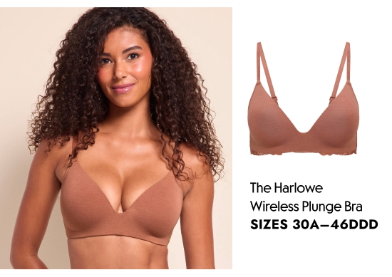 The Harlowe Wireless Plunge, SIZES 30A–46DDD