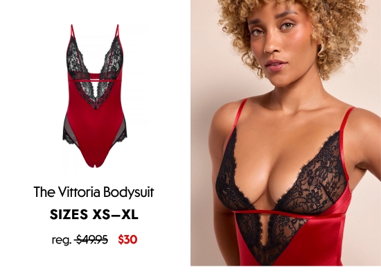 The Vittoria Bodysuit. SIZES XS–XL, 30 dollars