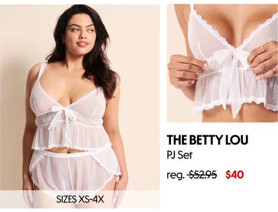 The Betty Lou Pj Set. SIZES XS-4X, 40 dollars