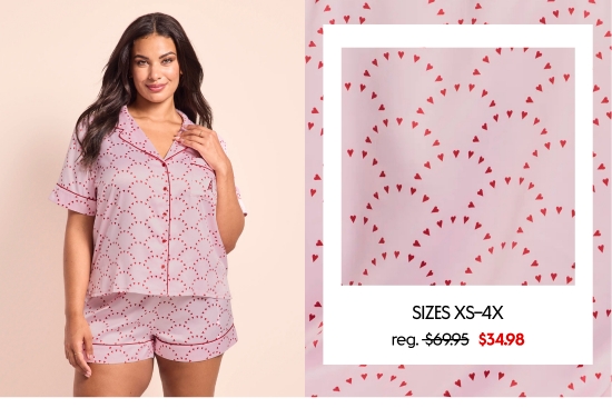 Sizes XS-$X, 34.98 dollars