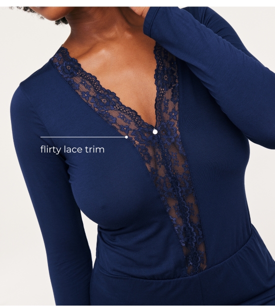 Charlotte Dark Blue 1 - flirty lace trim