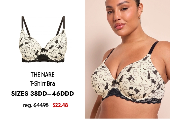 The Nare T-shirt bra. SIZES 38DD–46DDD, 22.48 dollars